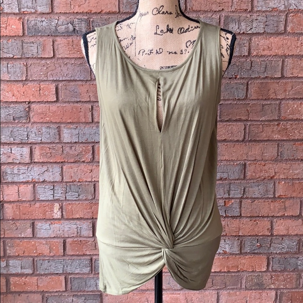 Green Sleeveless Top
